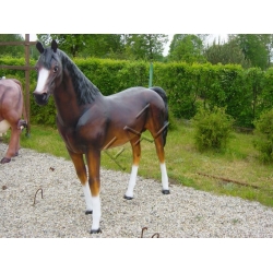 Koń naturalny C395-H185x230cm, duży koń laminat