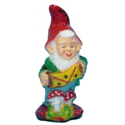 Krasnal z harmonią A34-H70cm