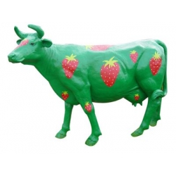 Krowa w truskawki C211RT- H155x216cm