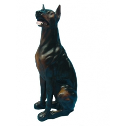 Pies Doberman siedzący C4-H80cm