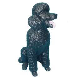 Pies siedzący Pudel C223b-H63cm