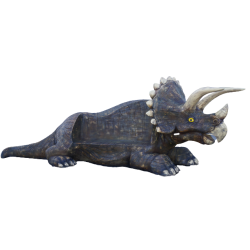 Ławka dinozaura -Triceratops C474-H170x480cm
