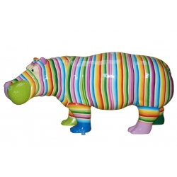 Hipopotam duży - w paski C720R-3-h85x171x57cm