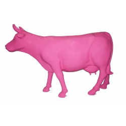 Krowa naturalnej wielkości - różowa połysk C758R-H152x235cm RAL4010